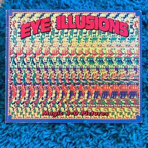 ☘️2/$10☘️Eye Illusions Magic 3-d pictures, softcover, 1994